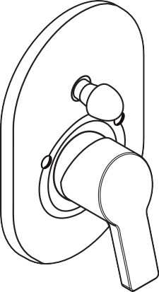 Bath mixer concealed