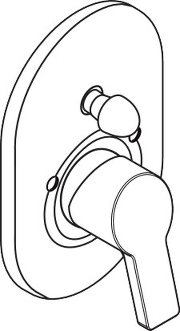 Bath mixer concealed