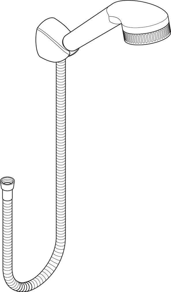 Shower holder set tub version