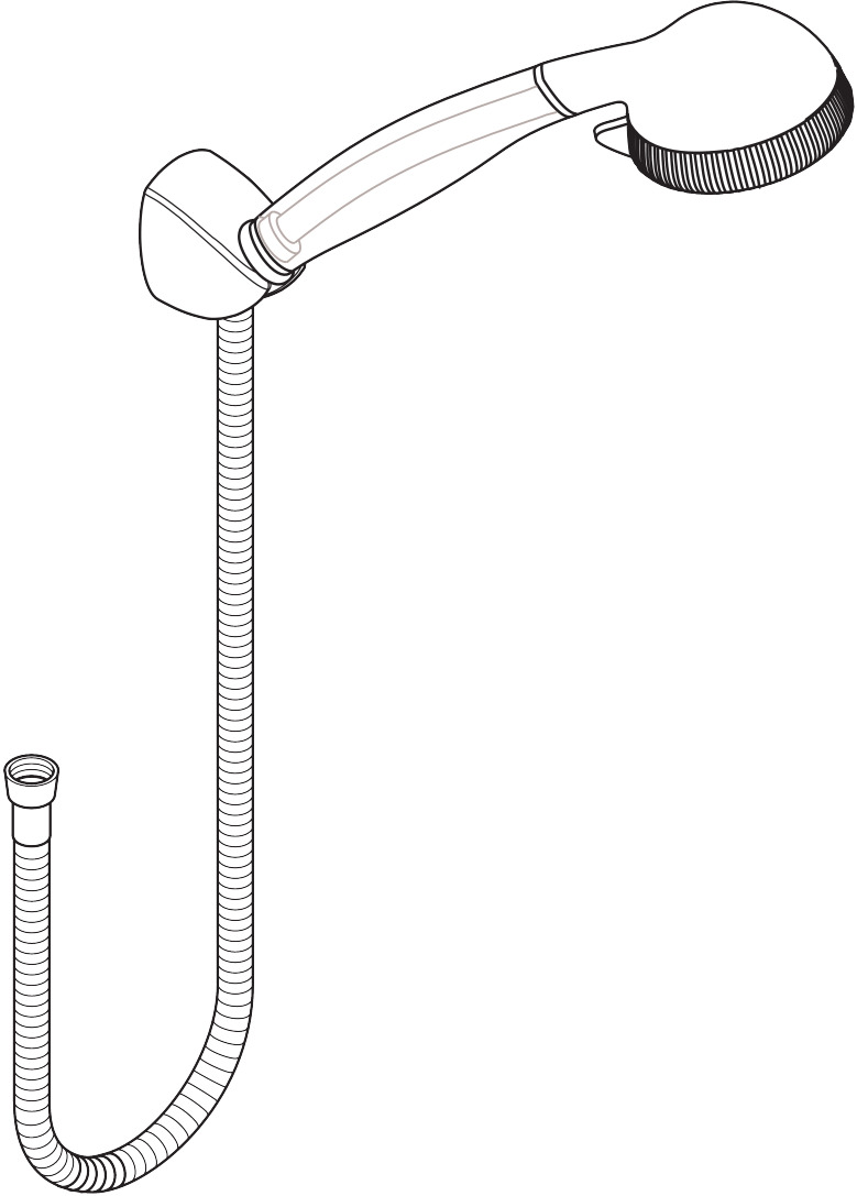 Shower holder set tub version