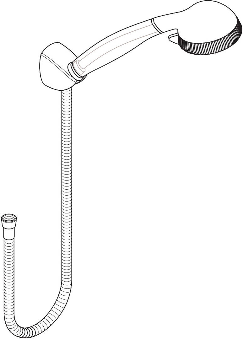 Shower holder set tub version