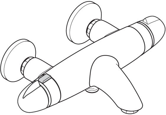 Thermostatic bath mixer 5001 concealed