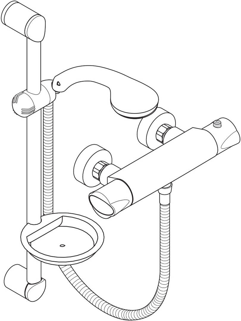 HG Centostat set shower chrome