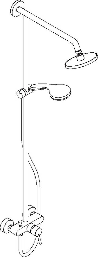 Showerpipe 160 1jet with single lever mixer