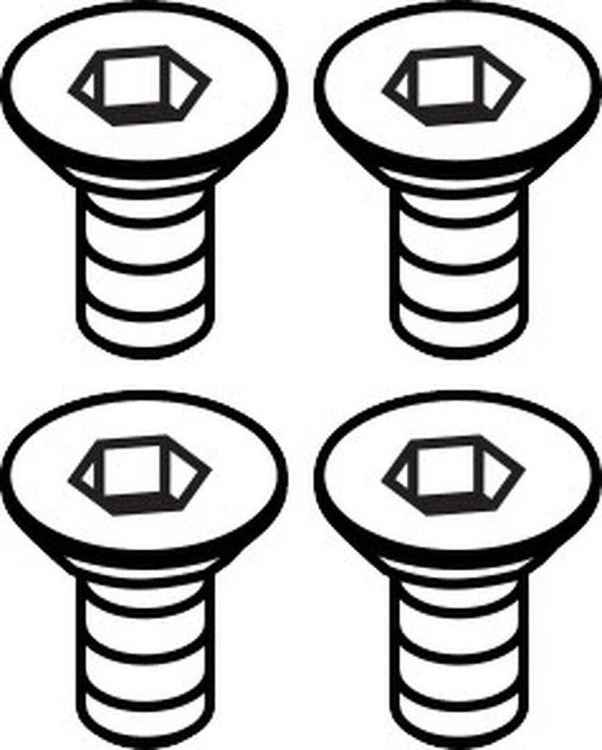 Peugeot Jet Force Trim Screws Set - Complete Kit With Bolts, Clips & Screws (Black)