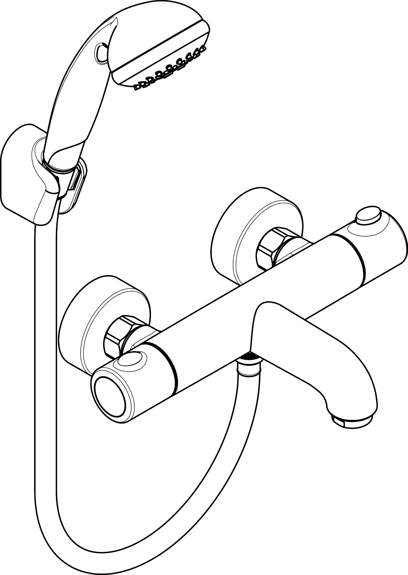 HG Croma 2jet/Ecostat 1001 showercombi