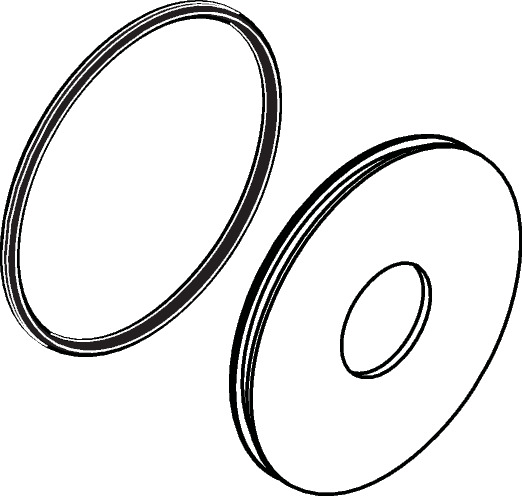 Rosette für Auslauf