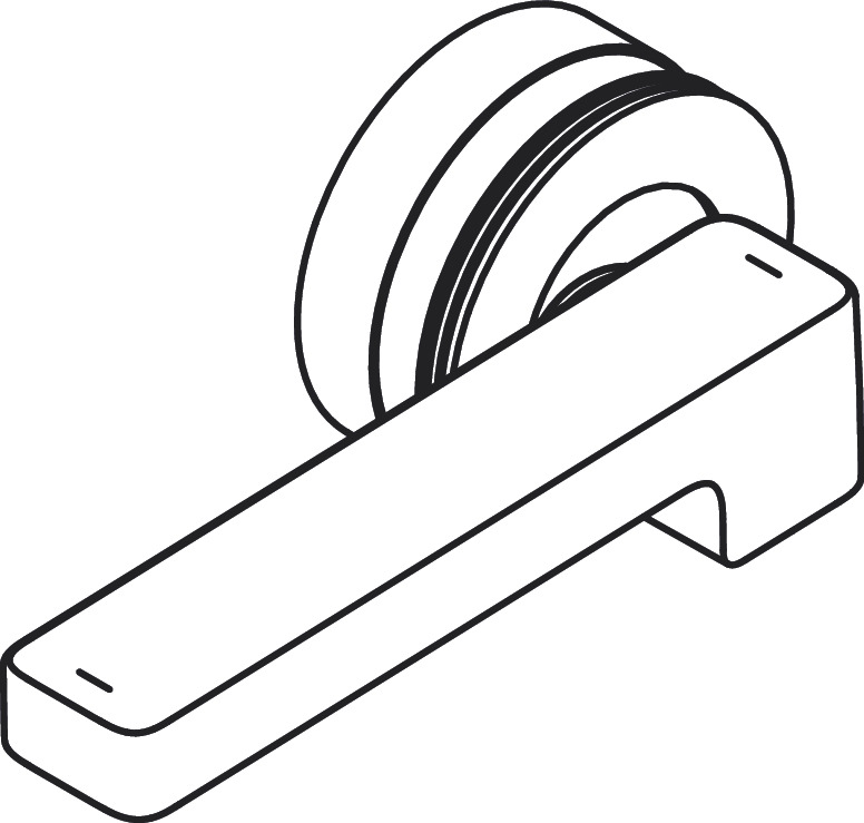 hansgrohe Spare parts: handle, Item No. 93776000