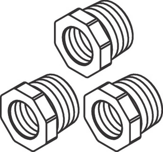 Reduktionsgängor G¾ x G½ iBox universal