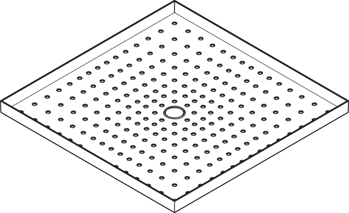 ハンスグローエ オーバーヘッドシャワー: Raindance E, 1シャワーモード, 品番 26250000