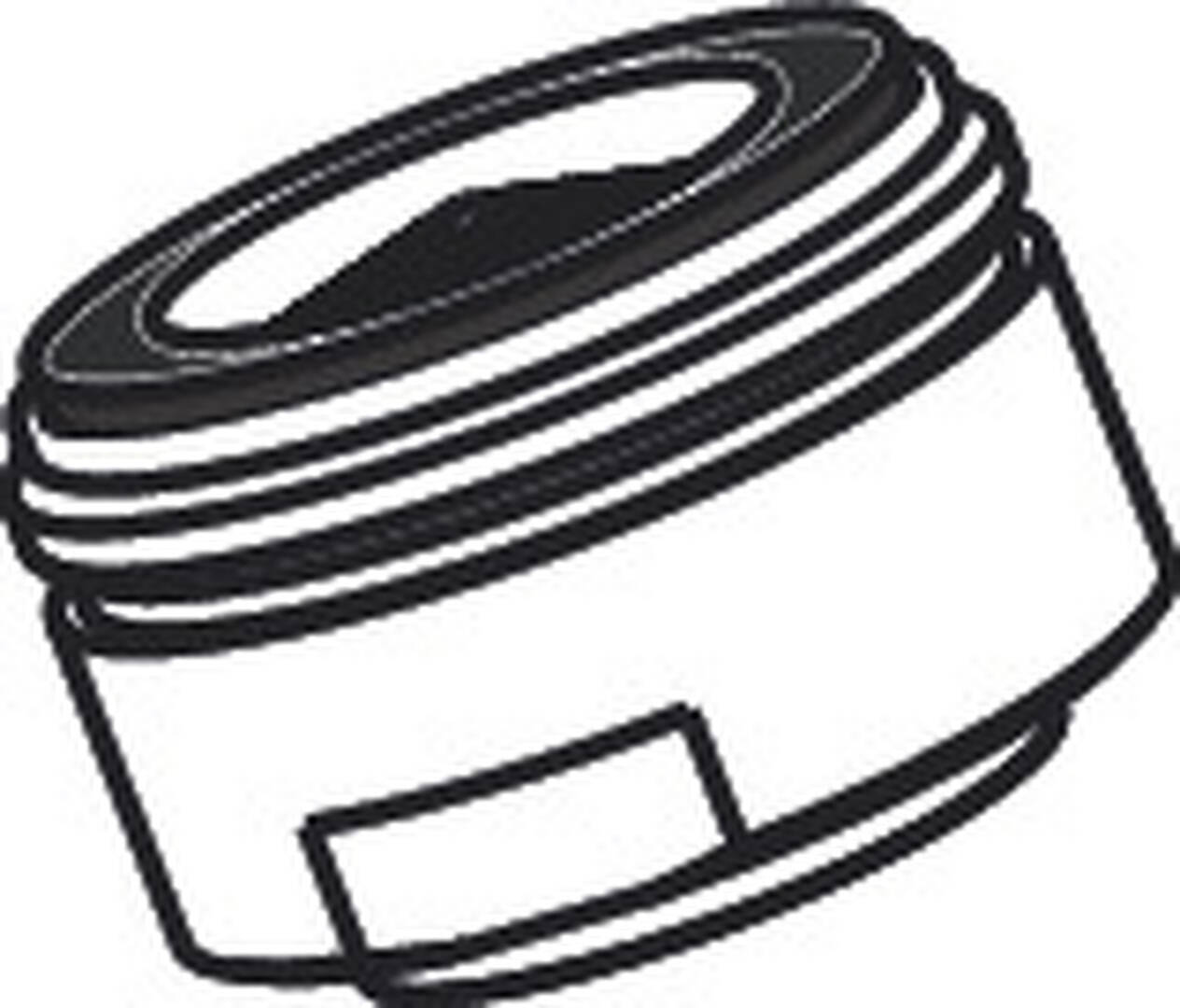 QuickClean poresuutin keittiöhanoille ilman virtauksen rajoitinta 24x1