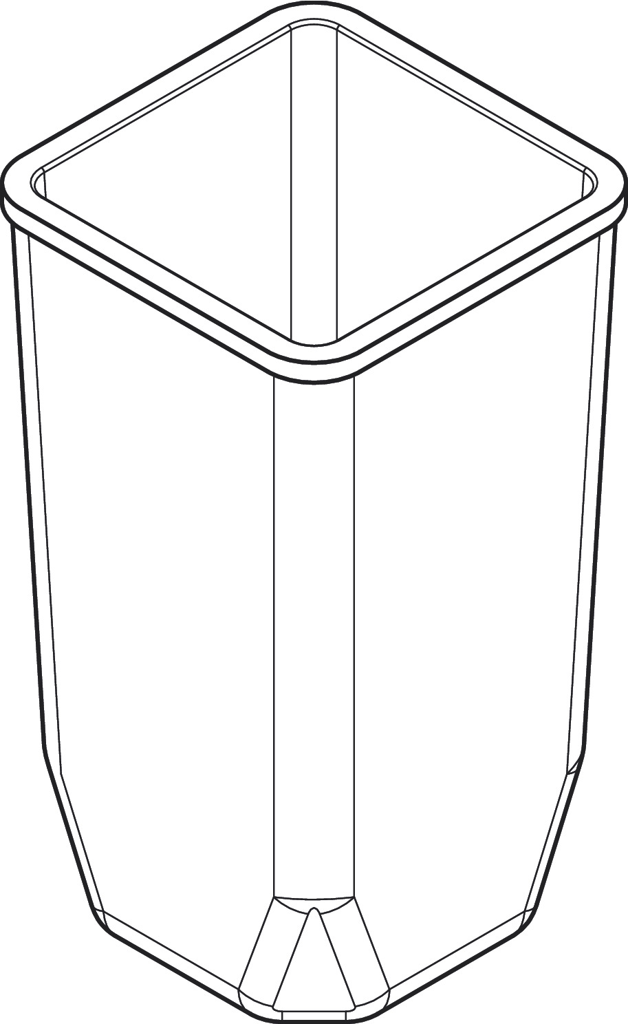 hansgrohe Accessories: XtraStoris Rock, Recessed Trash Bin with