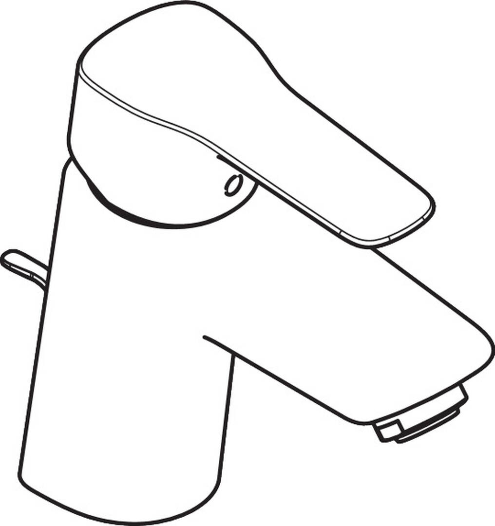 Single lever basin mixer M with pop-up waste set