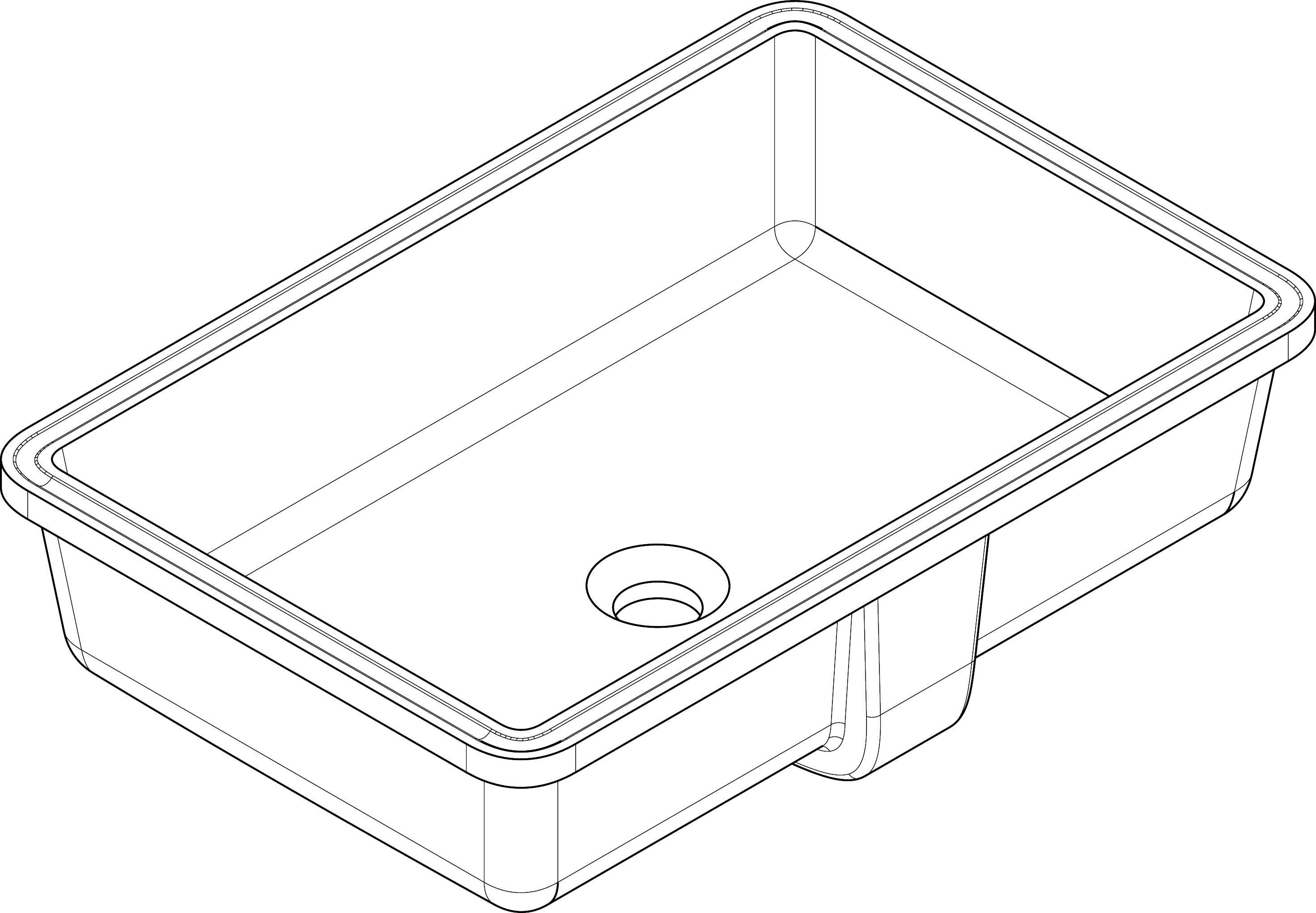 台下盆550x350mm，不带龙头安装孔