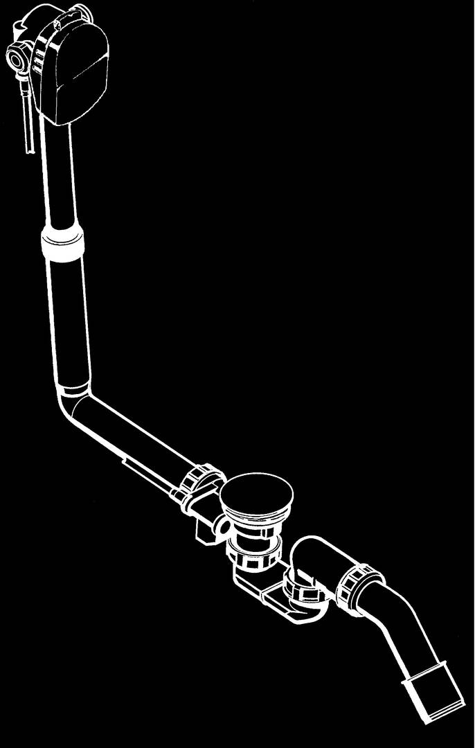 Komplettset Wanneneinlauf