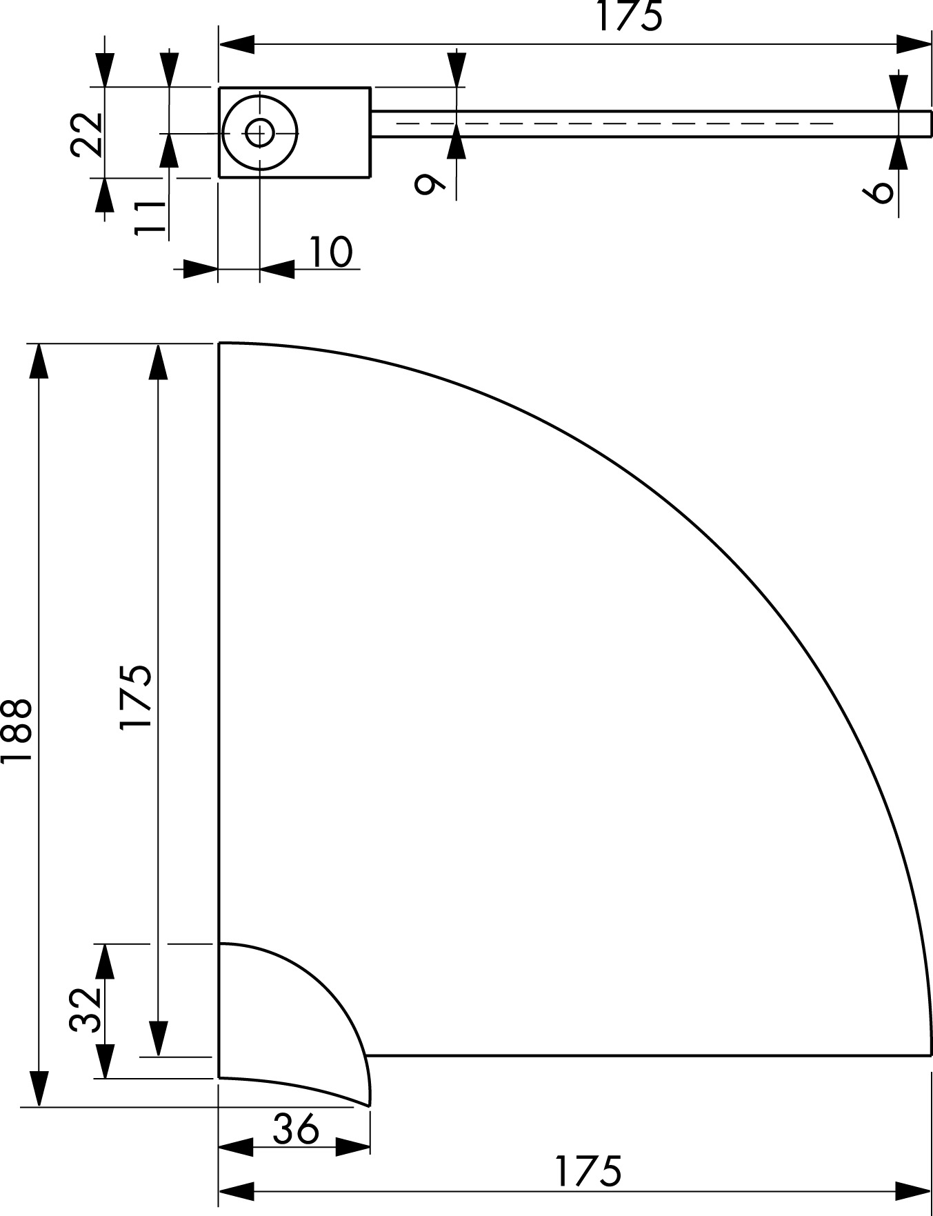 hansgrohe Ricambi HG shelf Pharo shower temple right side, Cod.art