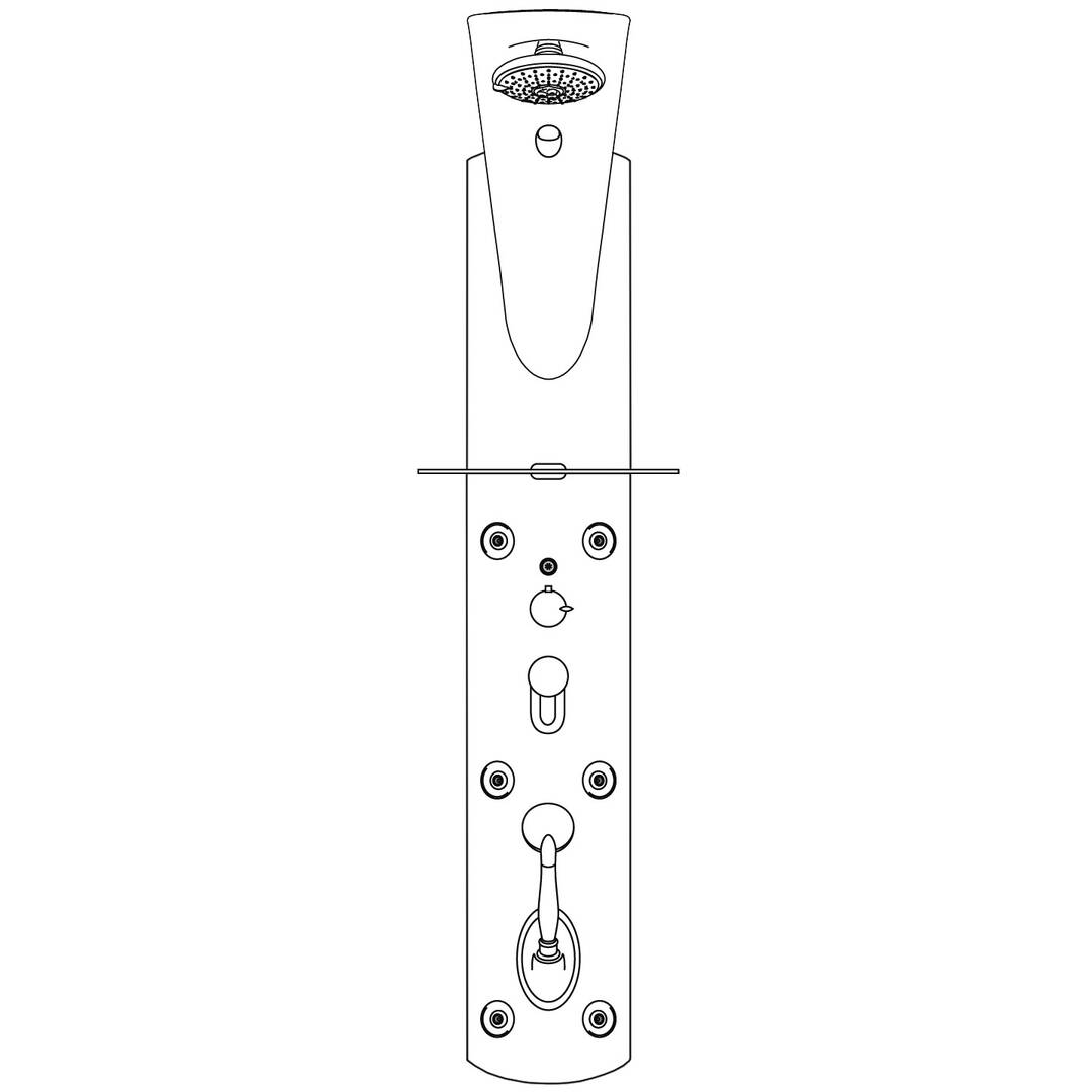 Shower panel Prestige ML 20