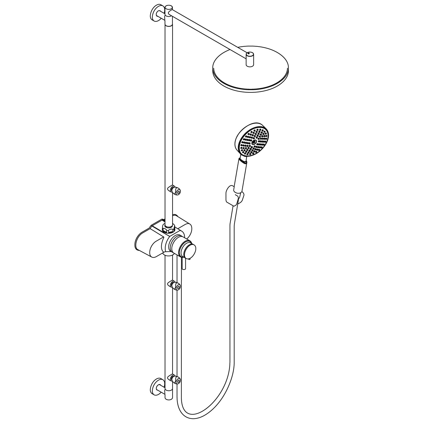 Brusepanel Showerpipe Swing