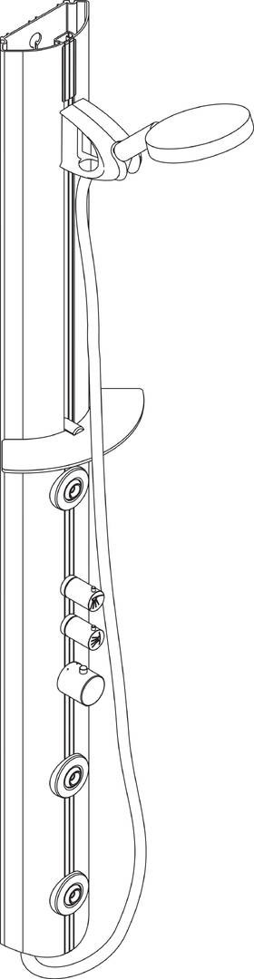 Duschpaneel Comfort Light