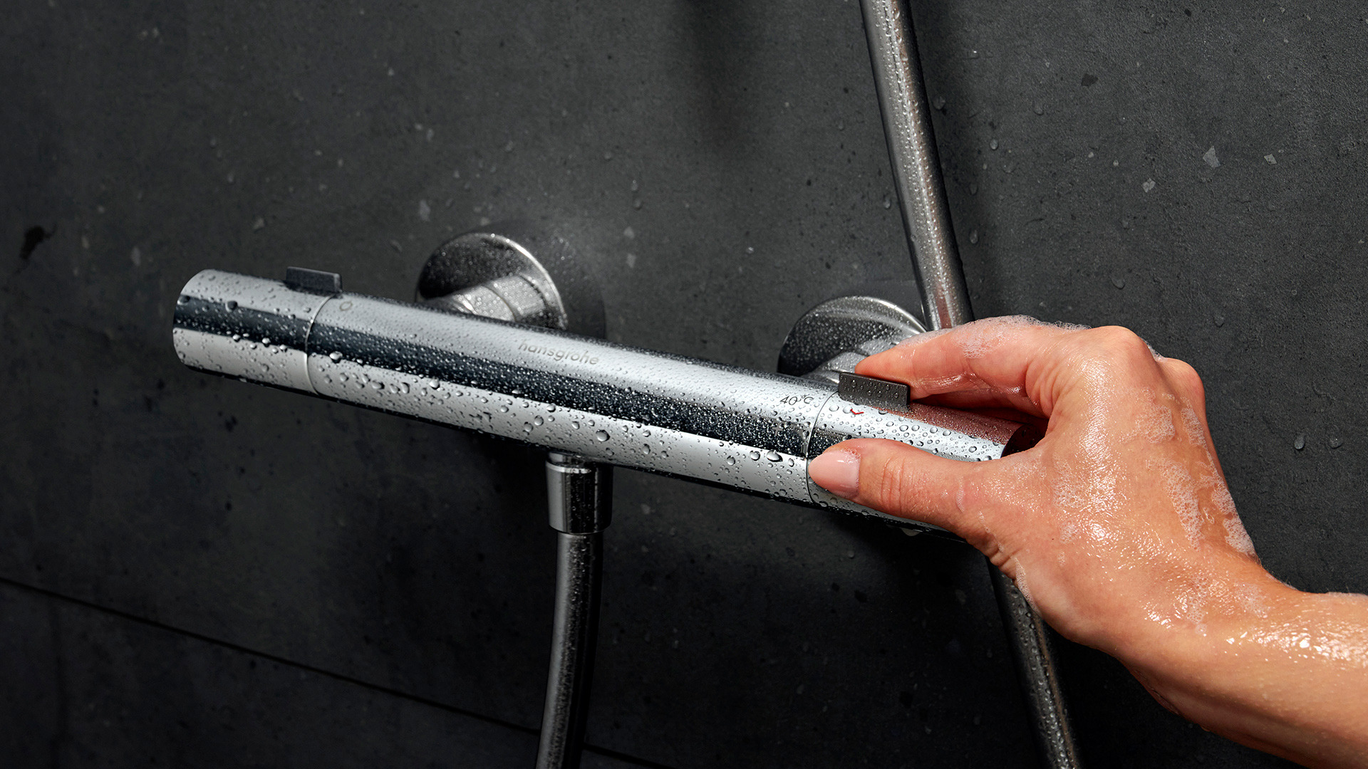Hansgrohe Ecostat Modern 2-Handle 7-inch Wide Pressure Balance Shower