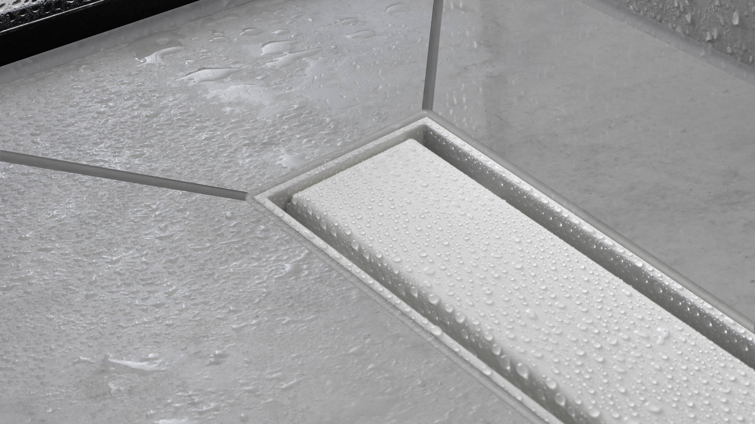 For a flush integration into the floor