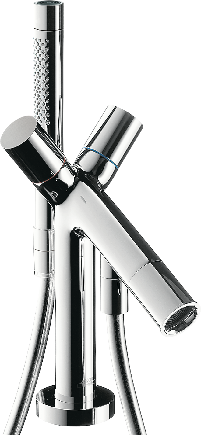 Tweegreeps opbouw badrandmengkraan