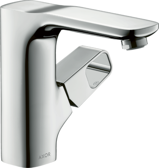 ééngreeps wastafelmengkraan 130 met afvoer met trekstang