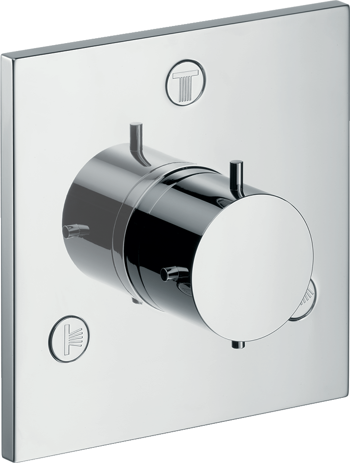 Stopkraan / omsteller Trio Stop/Quattro 154/154 mm - afwerkset square