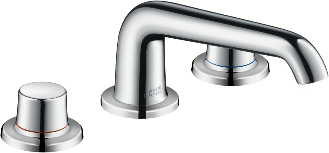 3-hole basin mixer 90 without pull-rod