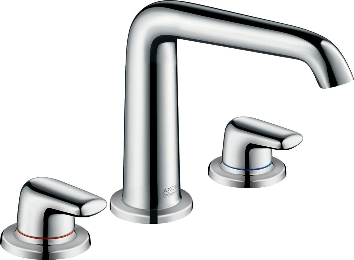 3-hole basin mixer 130 without pull-rod with lever handles
