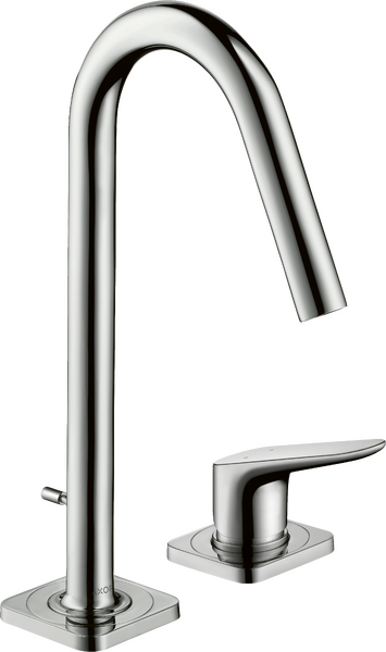 2-hole basin mixer 160 with pop-up waste set