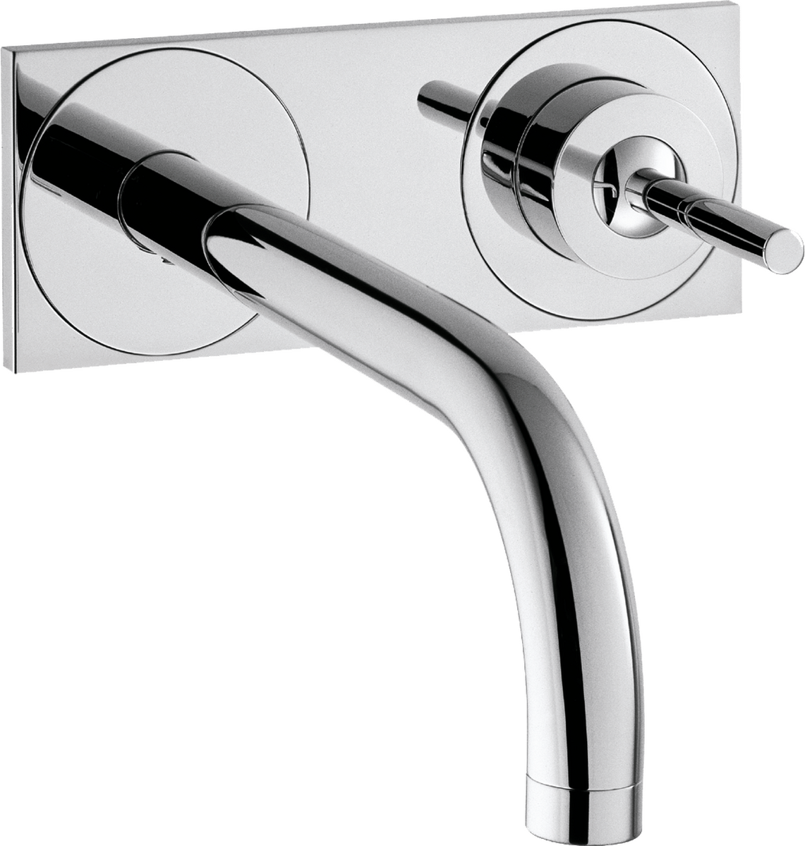 Direct Oude tijden kaas AXOR Washbasin mixers: AXOR Uno, Single lever basin mixer for concealed  installation wall-mounted with spout 225 mm and plate, Item No. 38115000 |  AXOR INT
