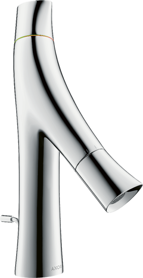 tweegreeps wastafelmengkraan 80 met afvoer met trekstang