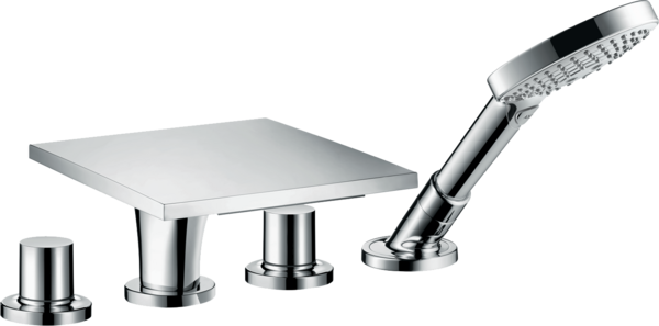 4-hole rim-mounted bath mixer 4-hole rim-mounted bath mixer