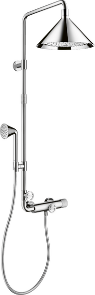 Showerpipe mit Thermostat und Kopfbrause 240 2jet Showerpipe mit Thermostat und Kopfbrause 240 2jet