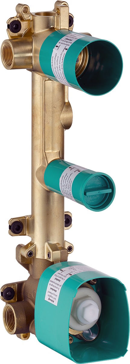 Basic set for thermostatic module 380/120 for concealed installation for 2 functions