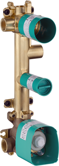 Basic set for thermostatic module 380/120 for concealed installation for 3 functions