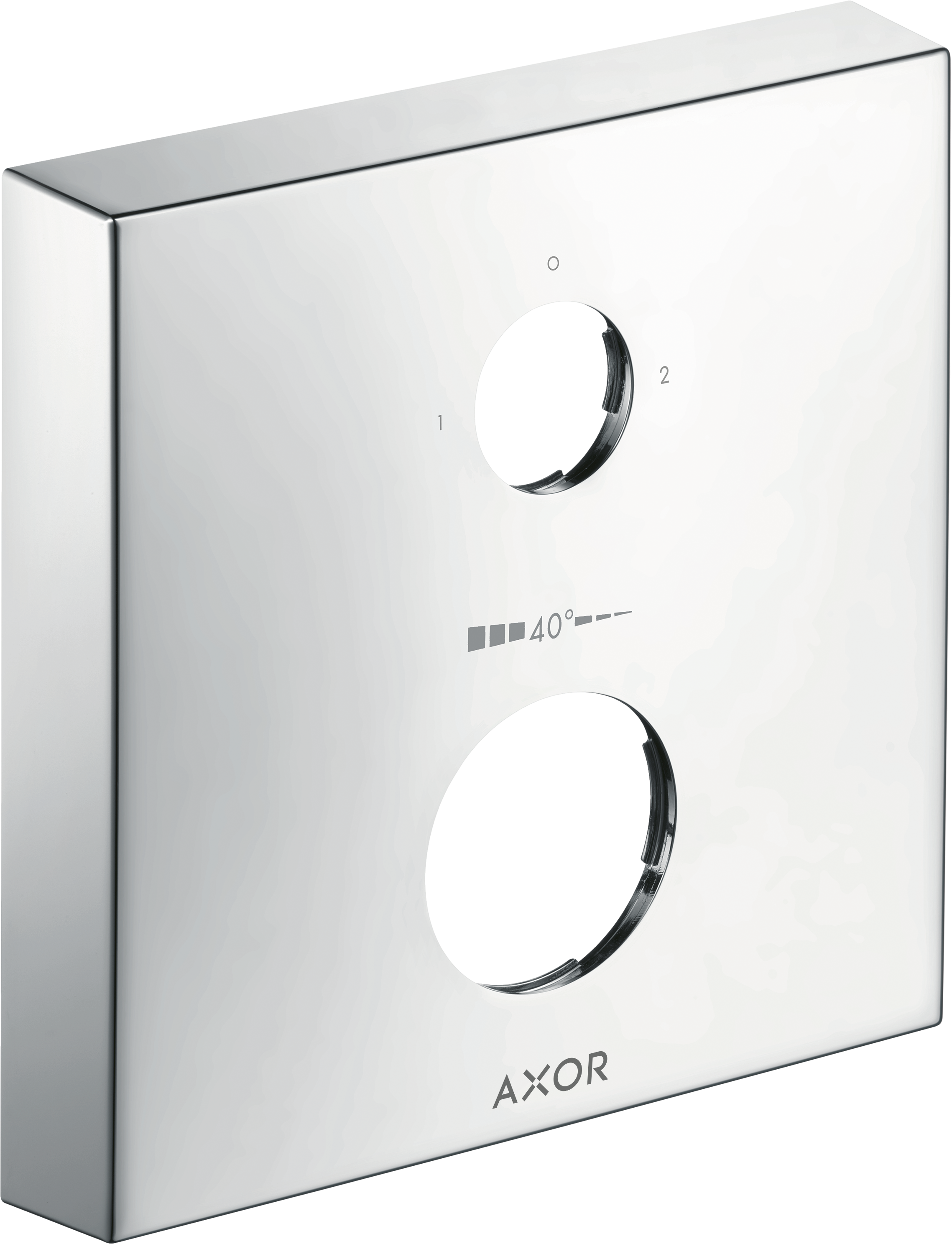 Chapetón de extensión cuadrado - 2 perforaciones para llave de paso e inversor