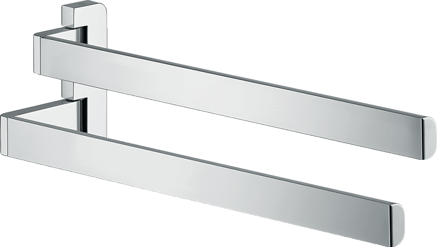 Towel holder twin-handle