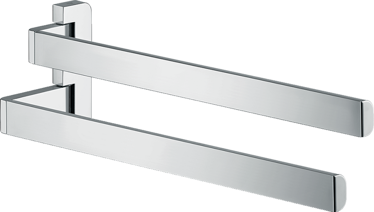 Towel holder twin-handle