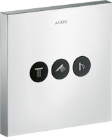 Valve for concealed installation square for 3 functions