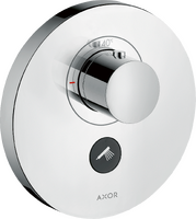 Thermostat HighFlow for concealed installation round for 1 function and additional outlet