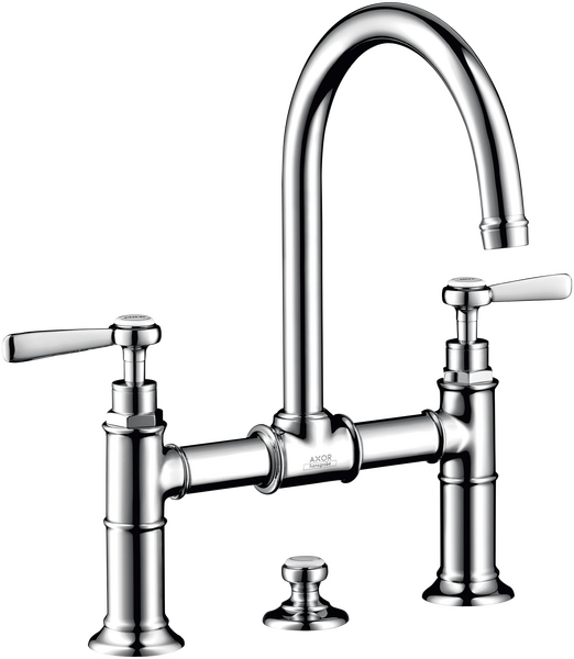 Miscelatore lavabo 2 maniglie 220 con maniglie a leva e tirante Miscelatore lavabo 2 maniglie 220 con maniglie a leva e tirante