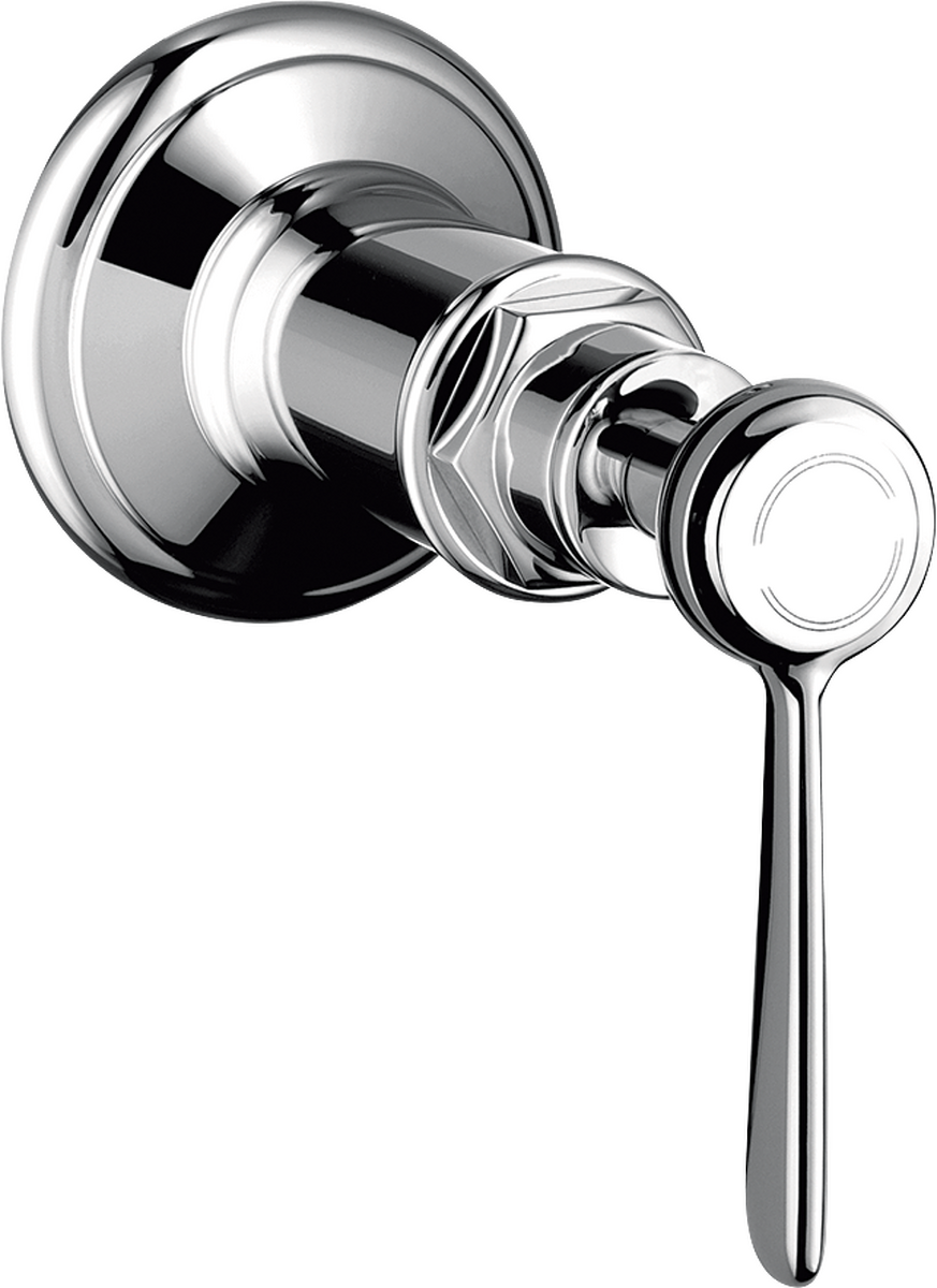 Shut-off valve for concealed installation with lever handle