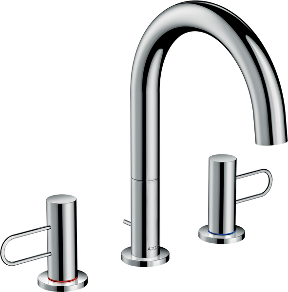 Axor UNO Mitigeur lavabo Select 80, bonde à écoulement libre, nickel brossé  (45015820)