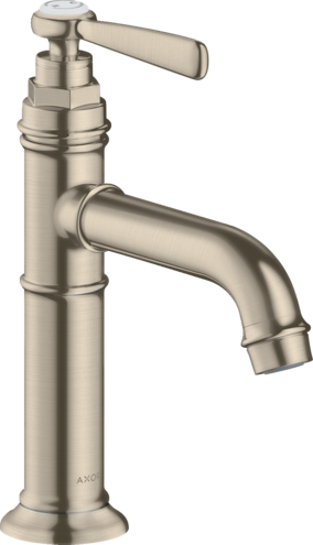 Single lever basin mixer 100 with lever handle and waste set