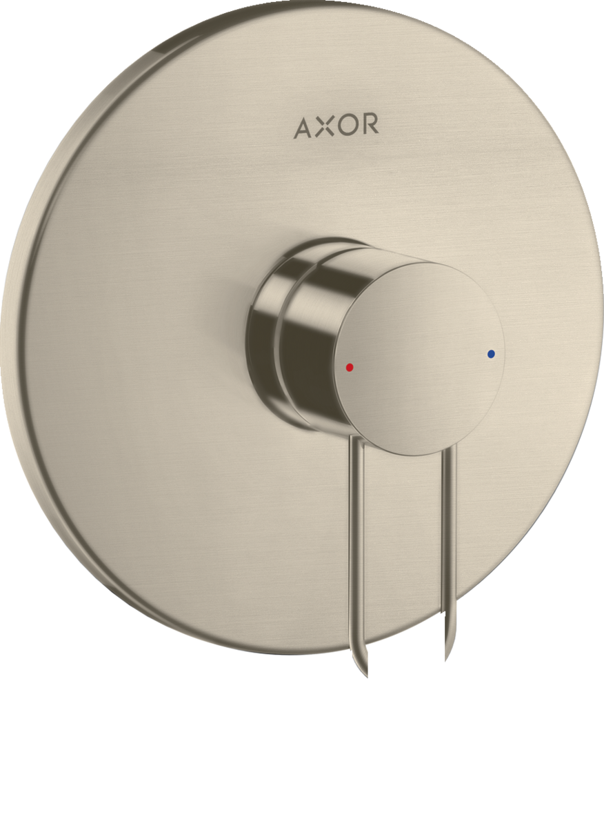 Single lever shower mixer for concealed installation with loop handle