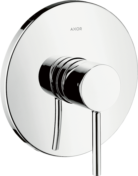 Single lever shower mixer for concealed installation with pin handle