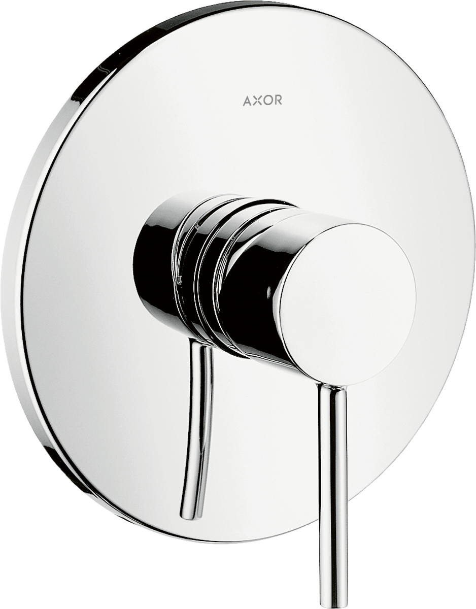 Single lever shower mixer for concealed installation with pin handle