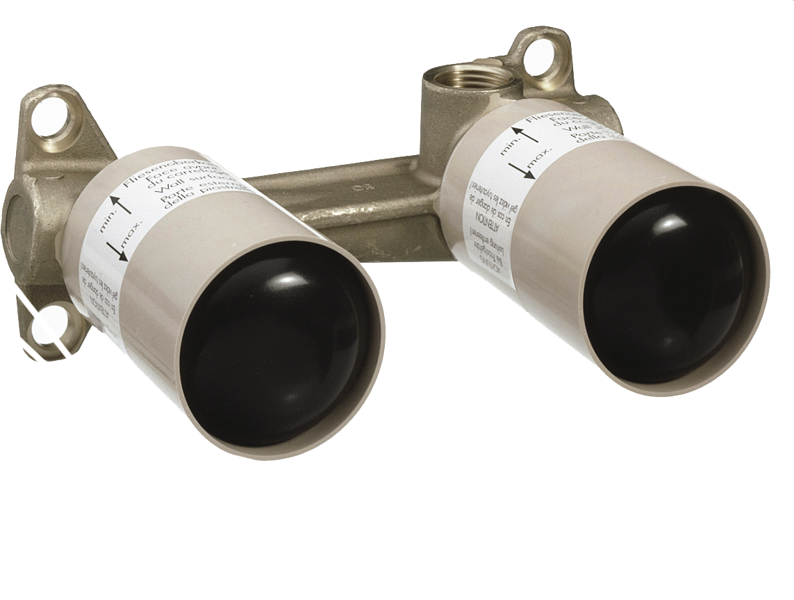 Basic set for single basin mixer wall-mounted